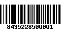 Código de Barras 8435228500001