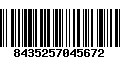 Código de Barras 8435257045672