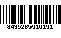 Código de Barras 8435265910191