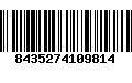 Código de Barras 8435274109814