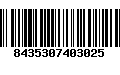 Código de Barras 8435307403025