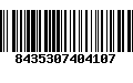 Código de Barras 8435307404107