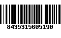 Código de Barras 8435315605190