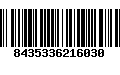 Código de Barras 8435336216030