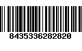 Código de Barras 8435336282820