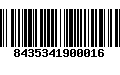 Código de Barras 8435341900016