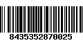 Código de Barras 8435352870025