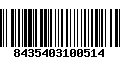 Código de Barras 8435403100514