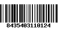 Código de Barras 8435403110124