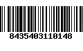 Código de Barras 8435403110148