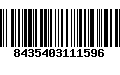 Código de Barras 8435403111596