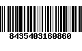 Código de Barras 8435403160860