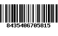 Código de Barras 8435406705815