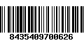 Código de Barras 8435409700626