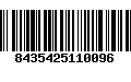 Código de Barras 8435425110096