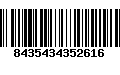 Código de Barras 8435434352616