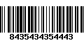 Código de Barras 8435434354443