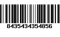 Código de Barras 8435434354856