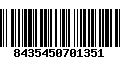Código de Barras 8435450701351