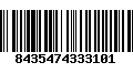 Código de Barras 8435474333101