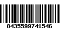 Código de Barras 8435599741546