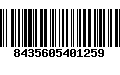 Código de Barras 8435605401259