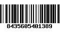 Código de Barras 8435605401389