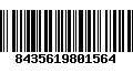 Código de Barras 8435619801564