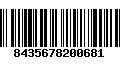 Código de Barras 8435678200681