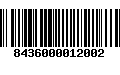 Código de Barras 8436000012002