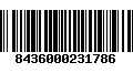 Código de Barras 8436000231786