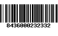 Código de Barras 8436000232332