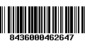 Código de Barras 8436000462647
