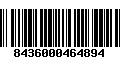 Código de Barras 8436000464894