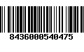 Código de Barras 8436000540475