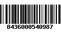 Código de Barras 8436000540987