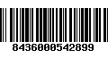 Código de Barras 8436000542899