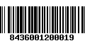 Código de Barras 8436001200019