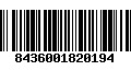 Código de Barras 8436001820194