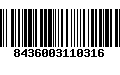 Código de Barras 8436003110316