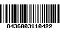 Código de Barras 8436003110422