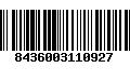 Código de Barras 8436003110927