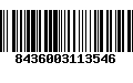 Código de Barras 8436003113546