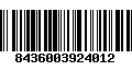 Código de Barras 8436003924012