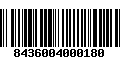 Código de Barras 8436004000180