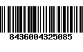 Código de Barras 8436004325085