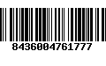 Código de Barras 8436004761777