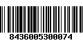 Código de Barras 8436005300074