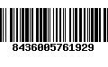 Código de Barras 8436005761929