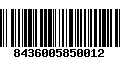 Código de Barras 8436005850012